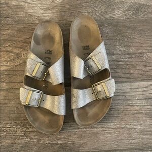 Birkenstock Metallic Double Strap Sandals